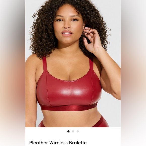 torrid Other - 🌻Torrid 4XL Deep Red Pleather Wireless Bralette